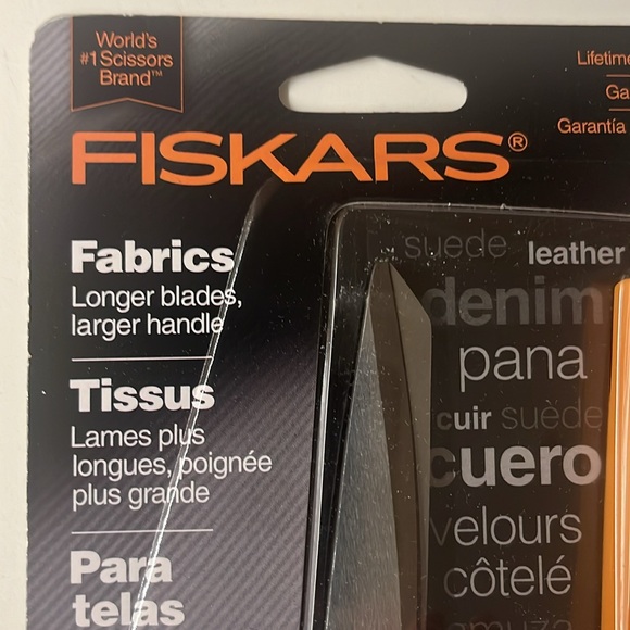 Fiskars Fabrics Razor Edge size 9 Shears Scissors NEW - Picture 2 of 6